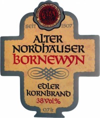 Etikett der Firma Nordbrand Nordhausen