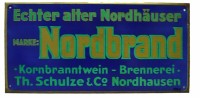 Reklameschild "Nordbrand" der Firma Th. Schulze & Co.