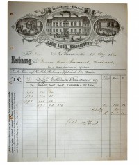Rechnung der Familie Joseph Seidel 1889