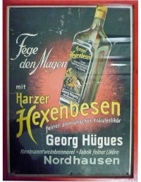 Werbeplakat "Harzer Hexenbesen" von Georg Hügues