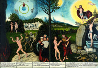 Lucas Cranach d. Ä.: Verdammnis und Erlösung. 1529