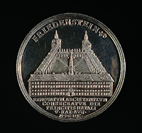 Medaille auf die Einweihung der St. Trinitatiskirche auf Schloß Friedenstein