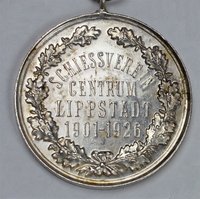 Medaille: "Schießverein Centrum Lippstadt 1901-1926"