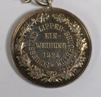 Medaille: Einweihung Schießstand Lipper-bruchbaum 1925