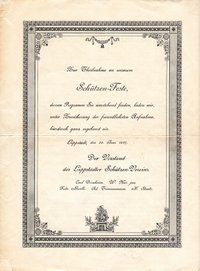 Faltblatt : Einladung zum Lippstädter Schützenfest 1897