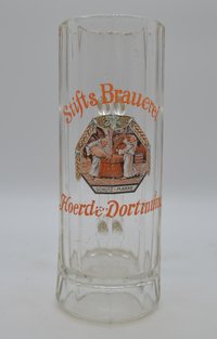 Seltener Glaskrug der Stifts Brauerei, vor 1928