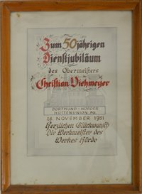 Dienstjubiläum des Obermeister Viehmeyer