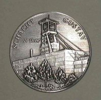 Zinn-Medaille der Zeche Adolf von Hansemann