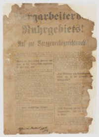 "Bergarbeiter des Ruhrgebiets! Auf zur Berggewerbegerichtswahl!"